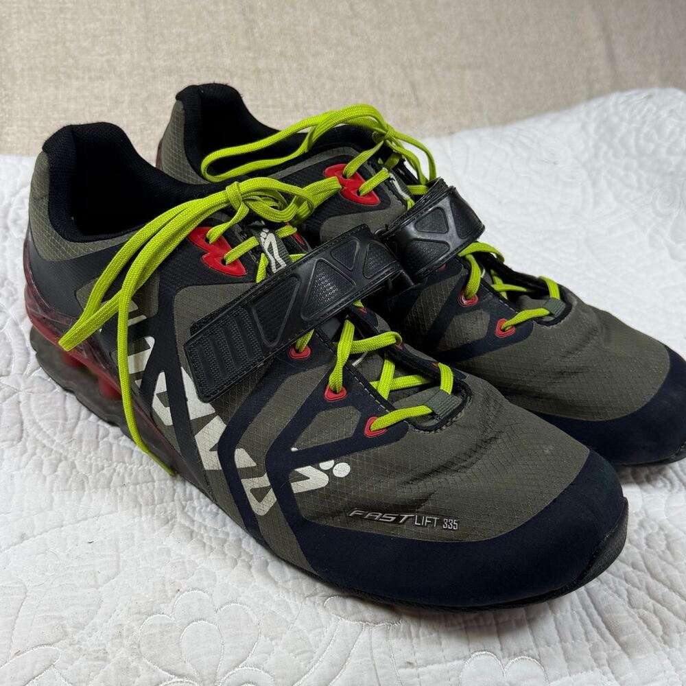 Inov-8 Fastlift 335 Men 12.5 Gray Lifting Shoes Sneakers Training Athletic